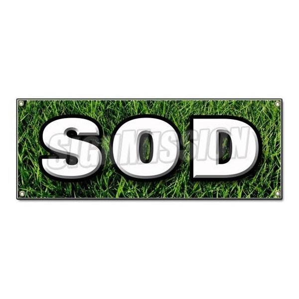 Signmission SOD BANNER SIGN landscape landscaper for sale grass seed farm grasses garden B-Sod - main